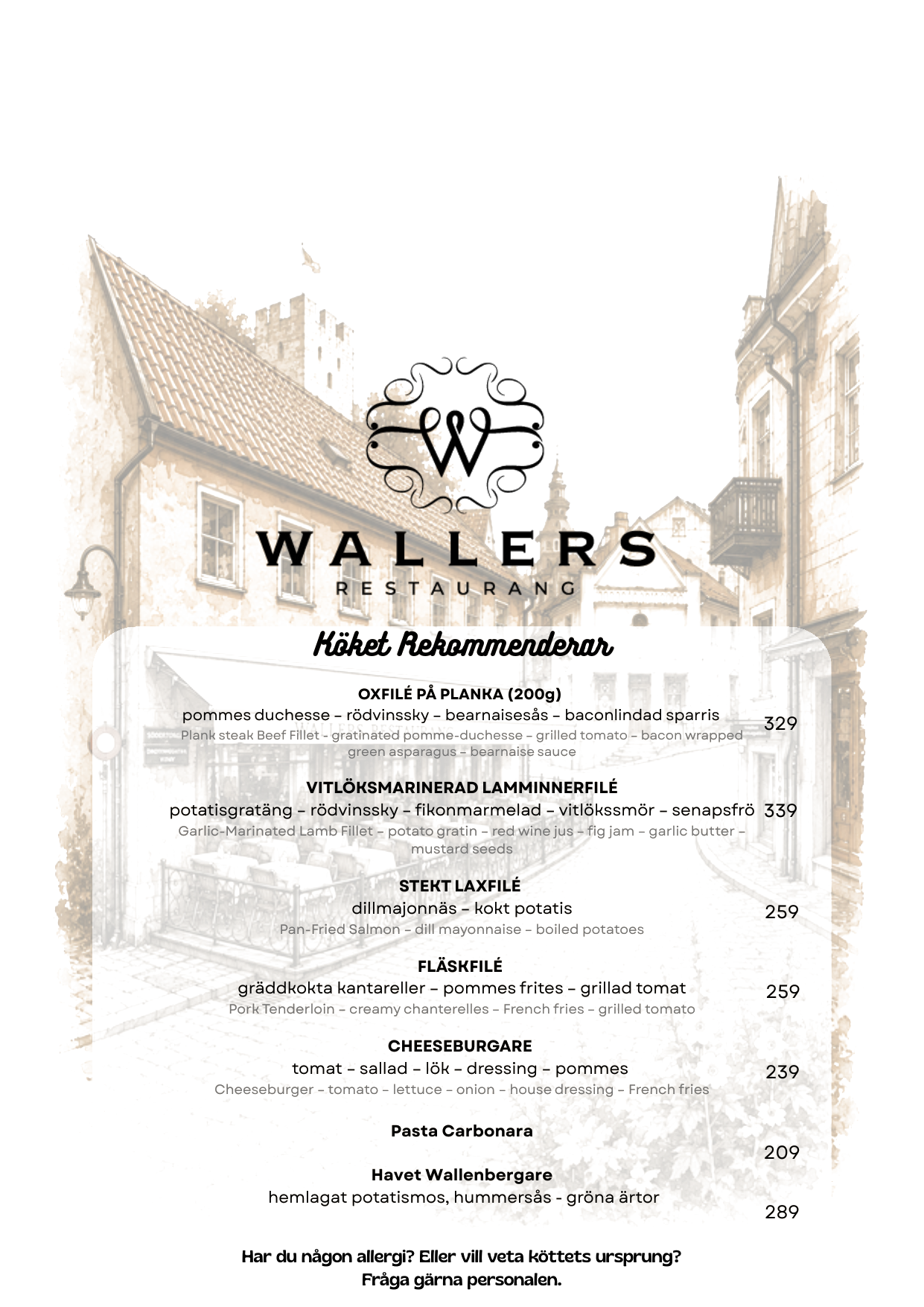 Köket rekommenderar – signaturrätter från Wallers Restaurang i Visby